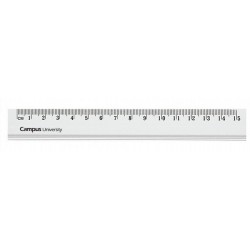REGLA CAMPUS METALICA 15CM