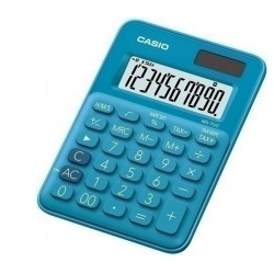 Calculadora sobremesa Casio MS-7UC, 10 dígitos. Azul