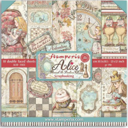 Scrapbooking Stamperia Alicia a través del espejo