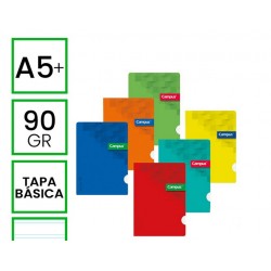 Libreta Grapada Tapa Blanda Campus A5+ 48 Hojas Rayado Doble Raya 2,5 mm.