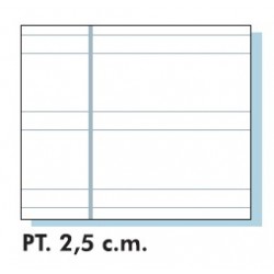 Bloc espiral folio 80H PP 2.5mm 90GRS colores surtidos. Tauro Plastic