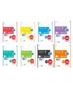 RECAMBIO OXFORD SCHOOL COLOR 1 A4 120h (100+20) 90gr 4 TALADROS CUADRIC.5x5