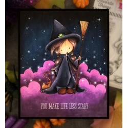 Sweet Little Spell Clear Stamps (TI-009) Sello transparente Halloween