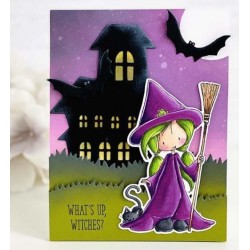 Sweet Little Spell Clear Stamps (TI-009) Sello transparente Halloween