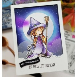 Sweet Little Spell Clear Stamps (TI-009) Sello transparente Halloween