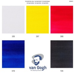Estuche colores primarios. 5 tubos de pintura acrílica