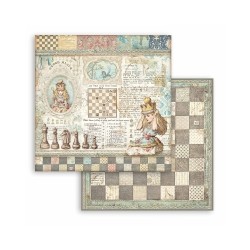 Scrapbooking Stamperia Alicia a través del espejo
