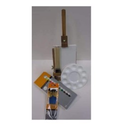 Set pintura acrílica con caballete-Daler-Rowney