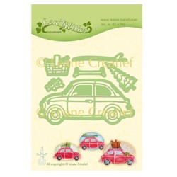 Troquel Car Fiat 500 navidad
