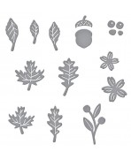 Spellbinders Mini flores de otoño Etched Dies