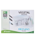 Papel vegetal A3 de  90 g/m2, de alta transparencia. Sobre:  29,7x42 cm