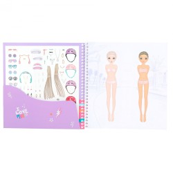 Cuaderno con calcomanías TOPModel Dress me TINY DANCER