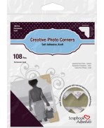 Photo Corners - Kraft - Permanent Adhesive
