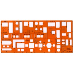 PLANTILLA Cocina y lavado, muebles y electrodomésticos Escala 1:50