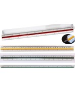ESCALIMETRO 30cm 6 ESC.  (1:20-1:25-1:331/3- 1:50-1:75-1:100) Domingo Ferrer