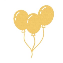 Troquel fino ZAG Cumpleaños globos fiesta