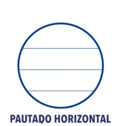 Bloc espiral A5, 80H, PP, rayado horizontal, 90GRS colores surtidos. Tauro Plastic
